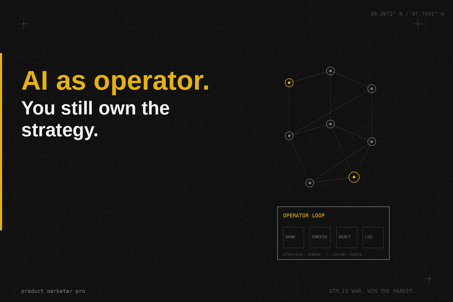 What does AI as operator mean in GTM?