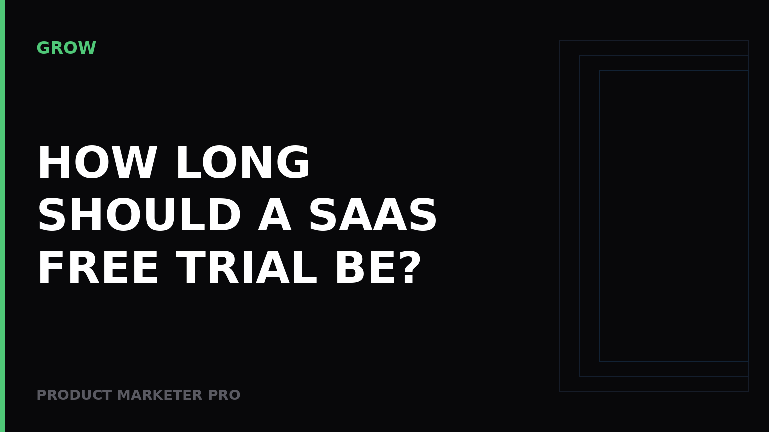How long should a SaaS free trial be?