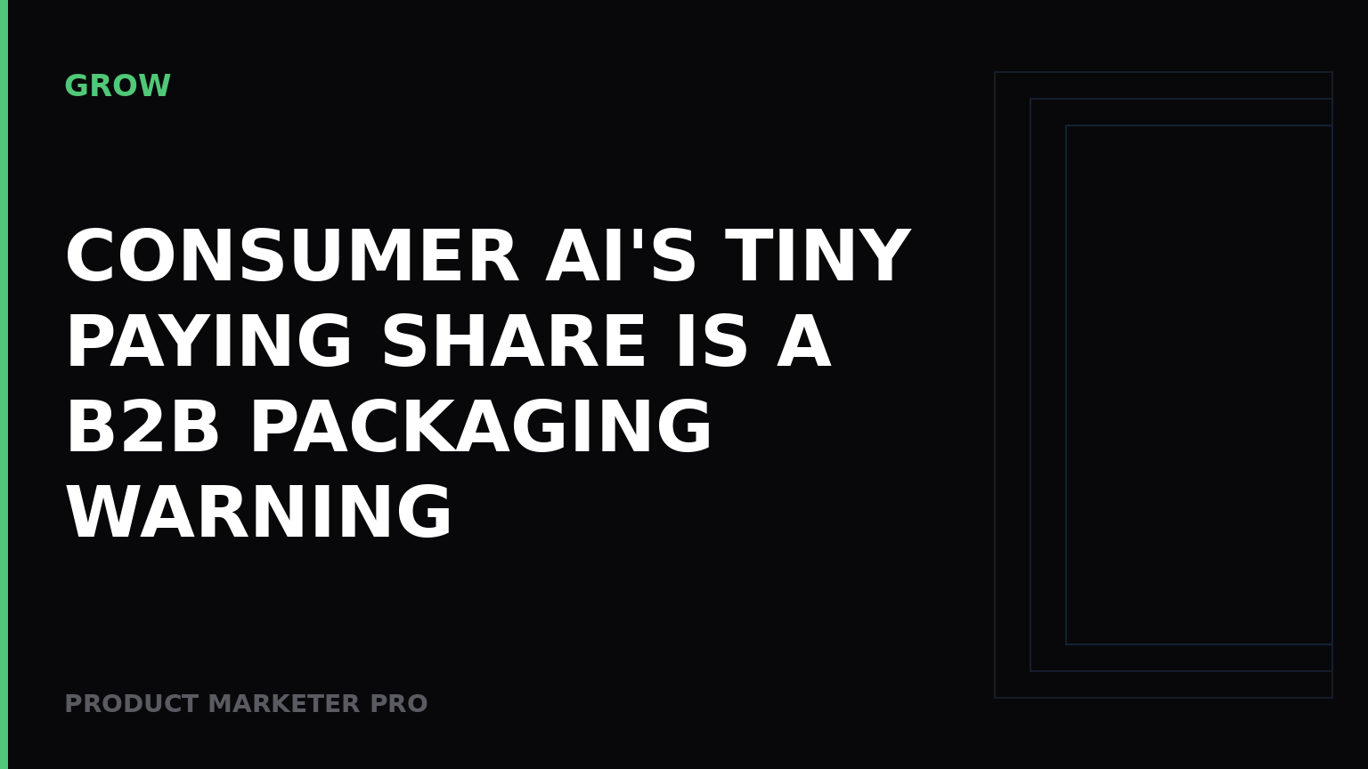Consumer AI's tiny paying share is a B2B packaging warning
