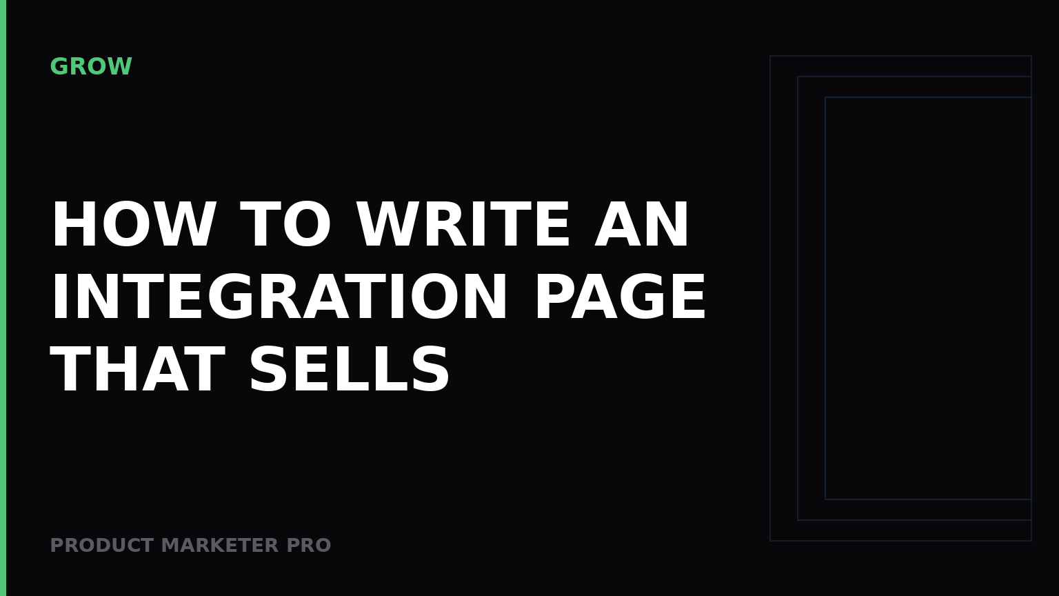 How to write an integration page that sells