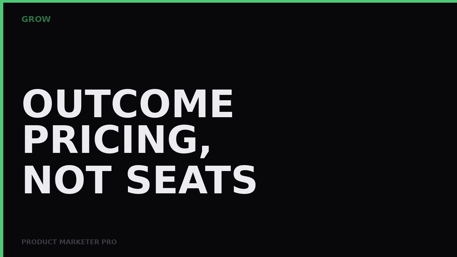 Price the GTM outcome, not the AI seat