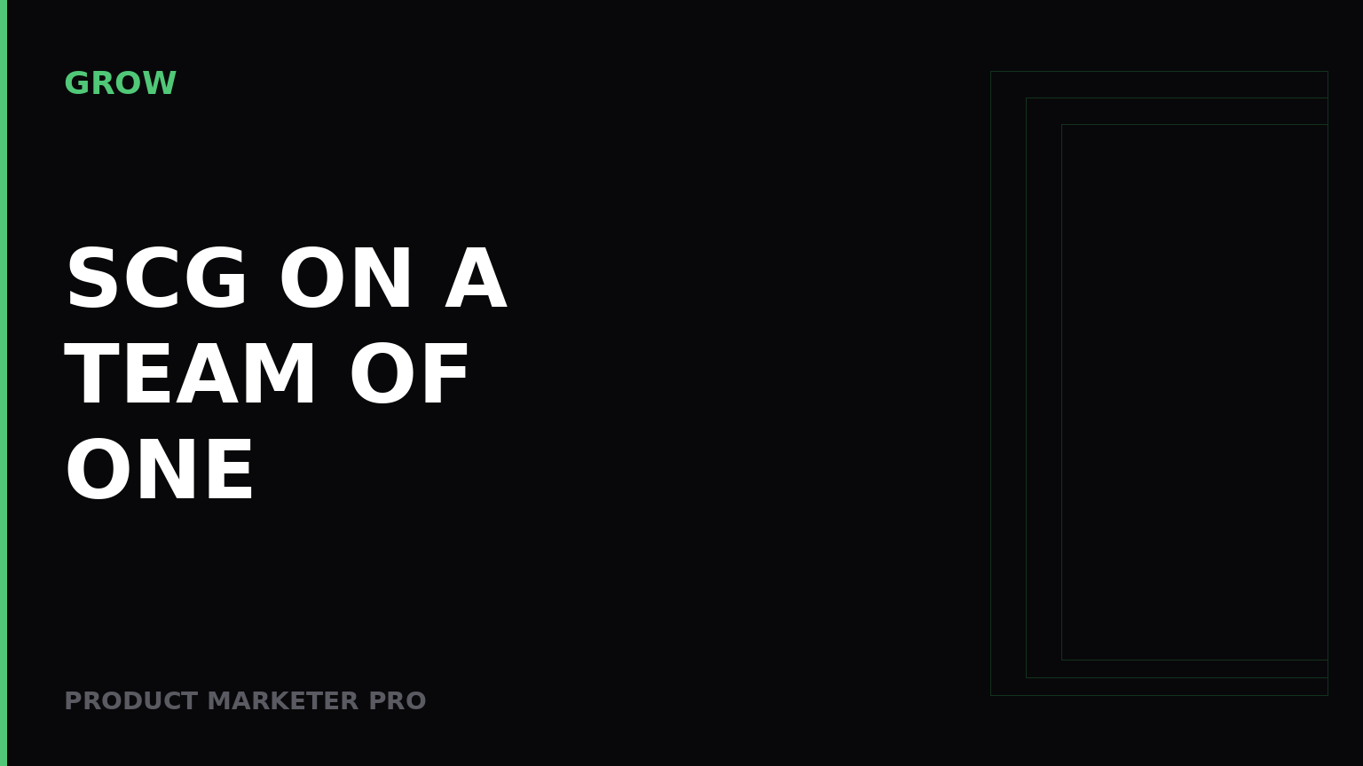 How to run Signals, Convert, Grow on a team of one