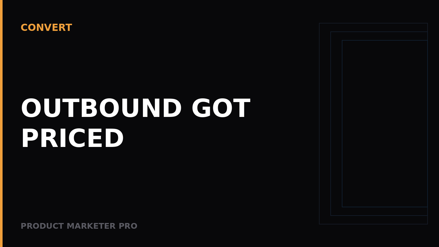 Outbound got priced